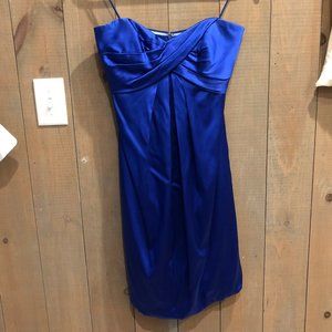Nicole Miller Collection Sz2 Strapless blue dress